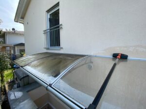 Reinigung von Glasflächen